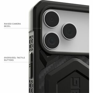 Urban Armor Gear Monarch Pro Case for Apple iPhone 17 Pro Max Smartphone - Carbon Fiber - Drop Resistant