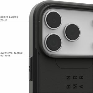 Urban Armor Gear Civilian Rugged Case for Apple iPhone 17 Pro Smartphone - Black - Anti-slip, Damage Resistant, Drop Resis