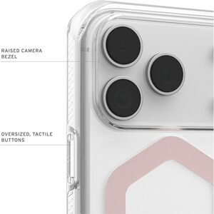 Urban Armor Gear Plyo Case for Apple iPhone 17 Pro Smartphone - Ice/Rose Gold - Drop Resistant, Impact Resistant, Scratch 