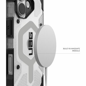 Urban Armor Gear Pathfinder Clear Case for Apple iPhone 17 Smartphone - Hex - Ice/Silver - Drop Resistant, Impact Resistan