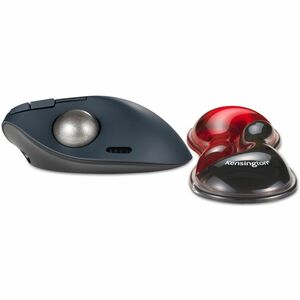 Kensington Slim Duo Gel Wrist Rest - 22 mm x 192 mm x 72 mm Dimension - Black, Red - Gel - Mouse - Retail - 1 Box