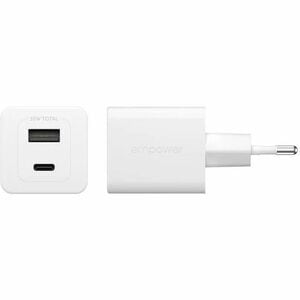 PanzerGlass Turbo 35 W AC Adapter - Universal Adapter - 1 USB - 1 USB Type-C - For Smartphone, Tablet PC - Europe - Silver