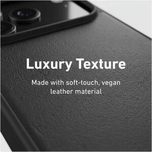 PEEL RePeel Case for iPhone 17 Pro- Sustainable Apple Peel Leather, MagSafe Compatible, 10 ft Drop Protection, Black - Sus