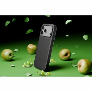 PEEL RePeel Case for iPhone 17 Pro Max- Sustainable Apple Peel Leather, MagSafe Compatible, 10 ft Drop Protection, Black -