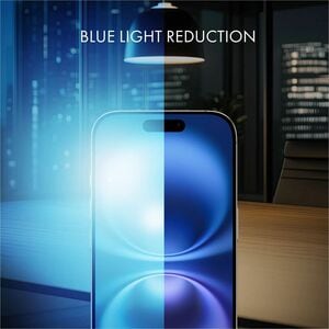 Dicota Polyethylene Terephthalate (PET) Anti-glare Privacy Screen Filter for Apple iPhone 17 - For OLED iPhone 17 - Blue L