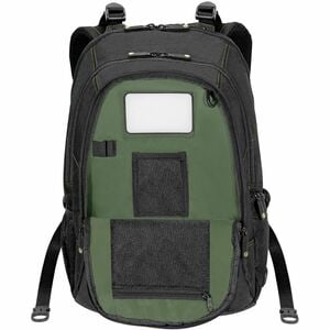 Targus Spruce EcoSmart TBB013AP 便携包 (背包) 用于 39.6 cm (15.6") 笔记本电脑, 附件 - 黑 - 涤纶, 塑料 Body - 肩带, 手柄 - 374.7 毫米 高度 x 260.3 毫米 