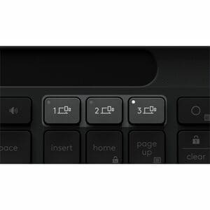 Logitech Signature Slim Solar+ K980 Keyboard - Full-size - Wireless Connectivity - USB Type C Interface - US International