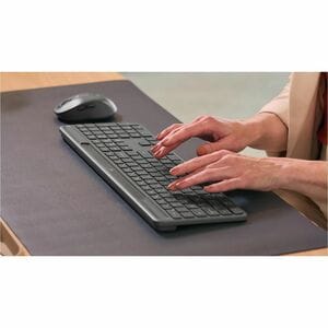 Logitech Signature Slim Solar+ K980 Keyboard - Full-size - Wireless Connectivity - USB Type C Interface - Spanish - QWERTY