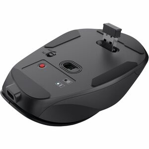 Souris Trust Fyda Taille moyenne - Bluetooth/Radio Fréquence - USB Type C, USB Type A - Optique - 6 Bouton(s) - Noir - San