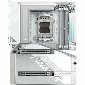 Aorus STEALTH X870 A STEALTH ICE Gaming Desktop Motherboard - AMD X870 Chipset - Socket AM5 - ATX - Ryzen 5, Ryzen 7 Proce
