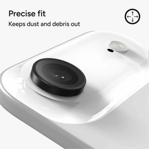 invisibleSHIELD Glass Elite Camera Lens Protector - Clear, Black - Tempered Glass