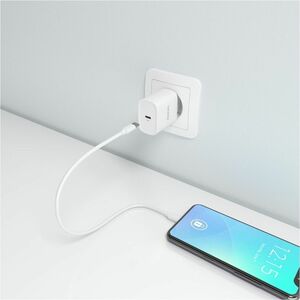 CARGADOR GAN 30W USB-C PD3.0 BLANCO