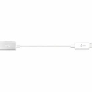 j5create JUCX05 Data Transfer Adapter - 1 Each - 1 x USB Type C - Male - 1 x USB 3.1 Type A - Female - Silver, White