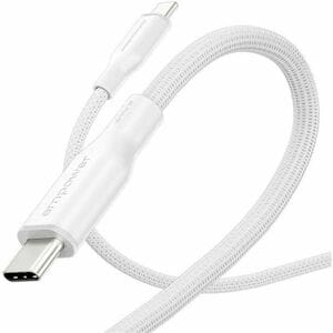 PanzerGlass empower™ by ® Racing 240W USB-C to USB-C Cable | USB 2.0 | 1.2M | Silver White. Product colour: White