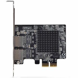 StarTech.com 2-Port 5G Gigabit PCIe Network Adapter Card, 5G/2.5G/1G/100M/10M, PCI Express NIC, Realtek RTL8126, Windows &