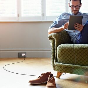 j5create JUCX25L30-N 3 m USB-C Cabo de transferência de dados - 1 - Cable for Tablet, Smartphone, Notebook, Computador sec