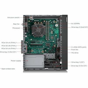 Lenovo ThinkSystem ST50 V3 7DF31006NA Tower Server - 1 x Intel Xeon 6315P 2.80 GHz - 32 GB RAM - Serial ATA/600 Controller