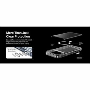 Belkin SheerForce Hülle für Apple iPhone 17 Pro Max Smartphone - Durchsichtig - Glänzend - Sturzsicher, Vergilbungsbeständ