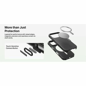 Belkin SheerForce Hülle für Apple iPhone 17 Pro Smartphone - Schwarz - Sturzsicher, Stoßfest, Kratzfest, Stoßsicher, Schla