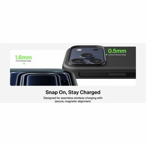 Belkin SheerForce Case for Apple iPhone 17 Pro Max Smartphone - Textured Buttons, Textured Side - Black - Drop Resistant, 