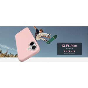 Belkin SheerForce Case for Apple iPhone 17 Smartphone - Textured Buttons, Textured Side - Pink - Drop Resistant, Impact Re