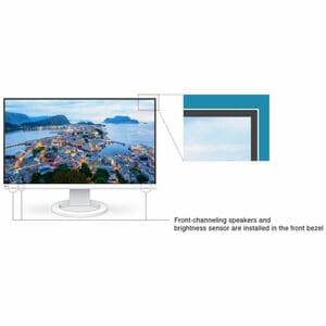 EIZO FlexScan EV2740S-WT 27" Class 4K UHD LED Monitor - 16:9 - White - 68.6 cm (27") Viewable - In-plane Switching (IPS) T