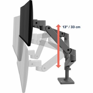 Ergotron Tischhalterung für Monitor, LCD-Display - Dunkelgrau - Höhenverstellbar - 2 Unterstützte(r) Display(s)Bildschirmg