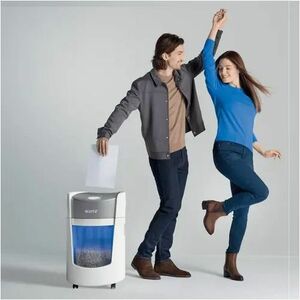 ACCO IQ OptiMax 350 Paper Shredder - Continuous Shredder - Micro Cut - 8 Per Pass - for shredding Paper - P-5 - 223 mm Thr