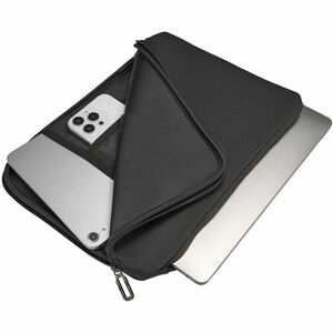 Tucano Doppio Carrying Case (Sleeve) for 39.6 cm (15.6") to 40.6 cm (16") Apple MacBook Pro - Black - Anti-slip Flap - Pla