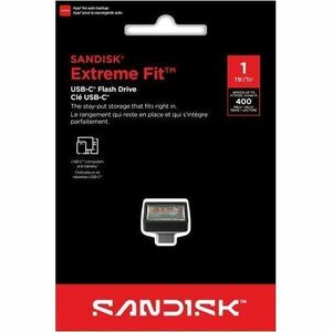 SanDisk Extreme Fit SDCZ530-1T00-G46 1 TB USB 3.2 (Gen 1) Typ C Flash-Laufwerk - Schwarz - 400 MB/s Read Speed - 5 Jahr(e)