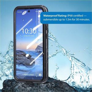 Strike Waterproof Case for Samsung Galaxy A36 (Black) - For Samsung Galaxy A36 Smartphone - Black, Clear - Water Proof, Dr