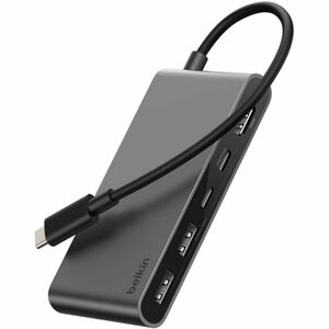 Belkin 5-Port USB-C Hub - USB-C to 2xUSB-A, 2xUSB-C, 1x4K HDMI - Docking Station - Black - for Workstation, Monitor, Displ