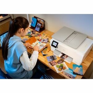 HP ENVY Photo 7930 Wired & Wireless - Tintenstrahl-Multifunktionsdrucker - Farbe - Beige - Kopierer/Drucker/Scanner - 15 S