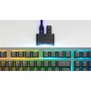 Alienware AW920K 游戏键盘 - 有线/无线 连接 - C型 USB 接口 - RGB LED - 英文（美国） - 月之暗面深邃黑 - Cherry MX红轴 按键开关 - Bluetooth/RF - 5.1 - 2.40 G