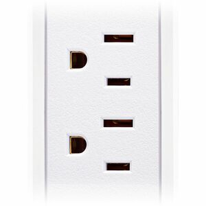 CyberPower CSP604UCW Home Office Surge Protector with 1500 J Surge Suppression - Clamping Voltage 800V, 4 ft Cord, NEMA 5-