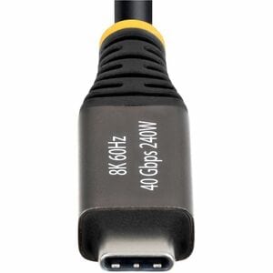 StarTech.com 2 m Thunderbolt 4 Audio/Video/Data Transfer Cable - 1 - Cable for External GPU, Storage Array, Peripheral Dev