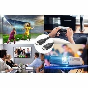 Cable HDMI de Alta Velocidad 4K@60Hz con Ethernet, 1 m, HDMI macho a macho de 1 m, HDR, contactos chapados en oro, doble b