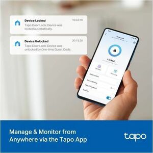 Tapo Smart Wi-Fi Door Lock - Wireless LAN - Bluetooth