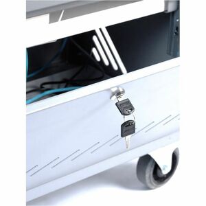 LEBA NoteCart Ladeschrank - Bildschirmgröße: Bis zu 15,60 Zoll (39,62 cm) - 97,40 cm (38,35 Zoll) Höhe x 80 cm (31,50 Zoll