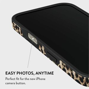 BURGA Case for Apple iPhone 16 Pro Smartphone - Leopard, Cheetah, Player - Fade Resistant, Scratch Resistant, Shock Absorb