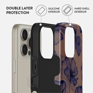 BURGA Case for Apple iPhone 16 Pro Smartphone - Velvet Night design - Fade Resistant, Scratch Resistant, Shock Absorbing, 