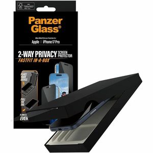 PanzerGlass Glass Privacy Screen Protector for Apple iPhone 17 Pro - For Widescreen OLED iPhone 17 Pro - Drop Resistant, D