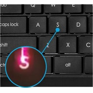 V7 KU350US Keyboard - Full-size - Cable Connectivity - USB Interface - English (US) - Black