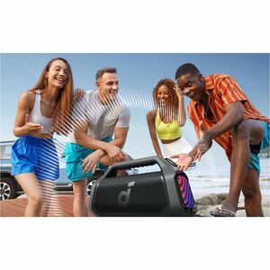 Sistema di altoparlanti soundcore Boom 2 Plus Bluetooth - 140 W RMS - Nero - Tabletop - 40 Hz a 20 kHz - Surround Sound - 