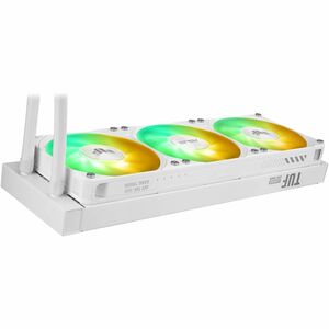 TUF Gaming LC III 360 ARGB LCD all-in-one liquid CPU cooler with pre-installed triple fans designed for high airflow & sta