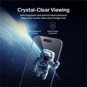 Belkin ScreenForce InvisiGlass Privacy Filter Screen Protector for iPhone Air - For OLED iPhone Air - Drop Resistant, Impa