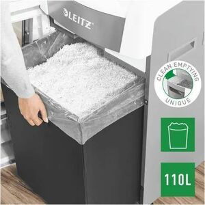 Leitz IQ Autofeed Office Pro 600 Paper Shredder - Continuous Shredder - Cross Cut - 15 Per MinuteCards - for shredding Sta