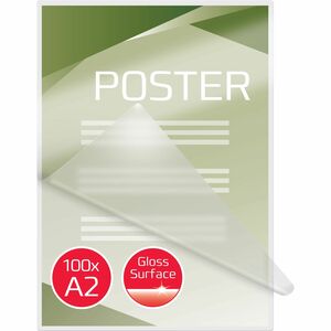 ACCO Document Laminating Pouch - Sheet Size Supported: A2 462 mm Width x 600 mm Length - Laminating Pouch/Sheet Size: 80 µ