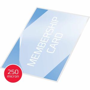 ACCO Card Laminating Pouch - Sheet Size Supported: Card 54 mm Width x 86 mm Length - Laminating Pouch/Sheet Size: 250 µm T