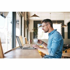 ACCO Slim Cable Lock For Notebook - 1.80 m Cable - Resettable - 4-wheel - Combination Lock - Carbon Steel - For Notebook -